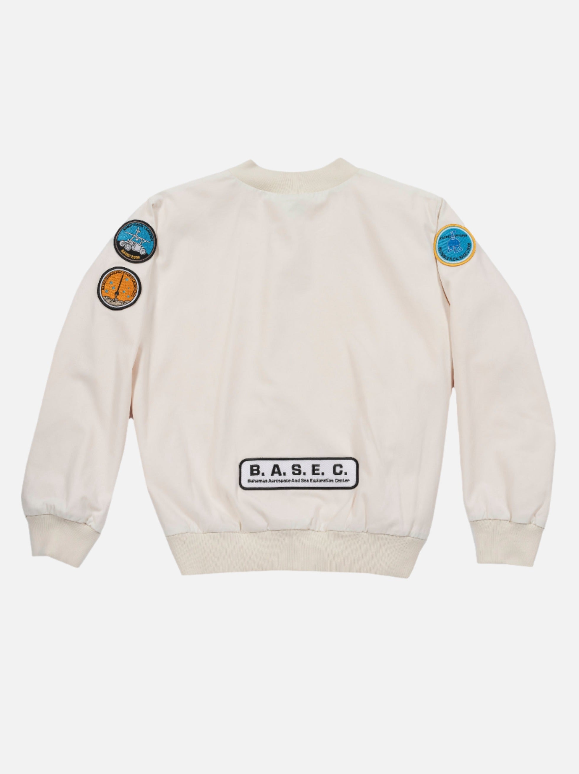 B.A.S.E.C. White Bomber Jacket