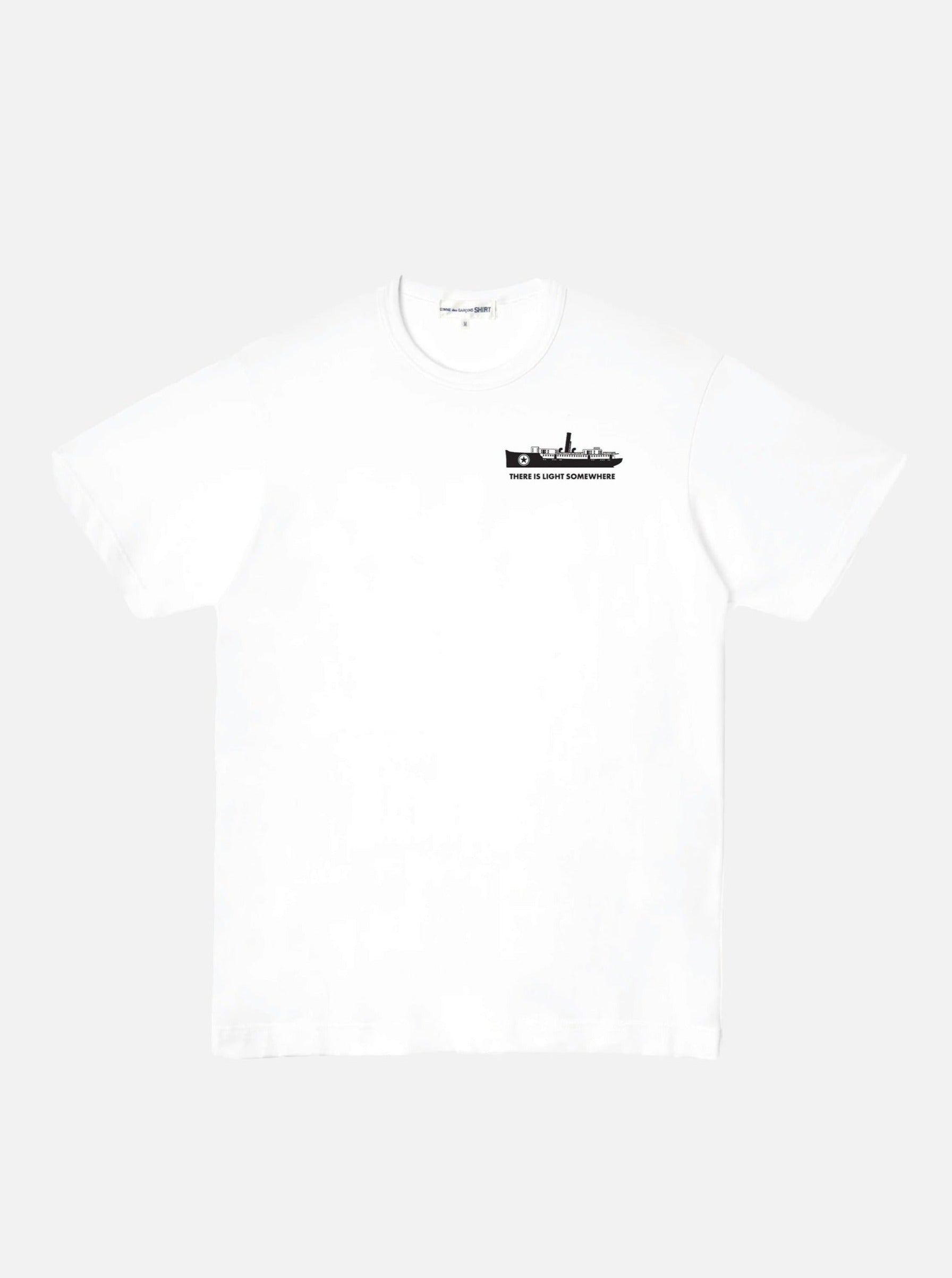 Comme des Garçons x B.A.S.E.C. -                   There is Light Somewhere White T-Shirt