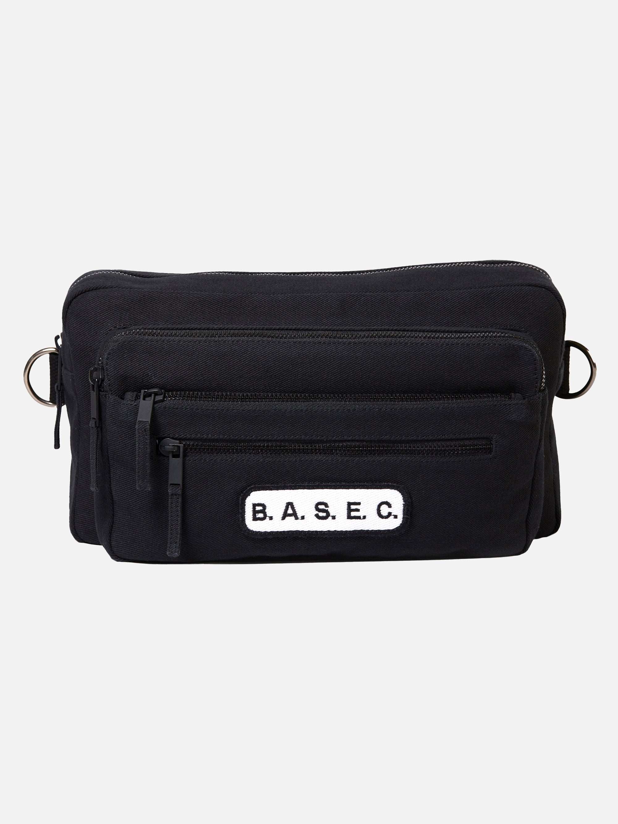 Black Canvas Waist Bag